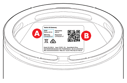 Nokia 5G Wifi Connection Options - QR Code